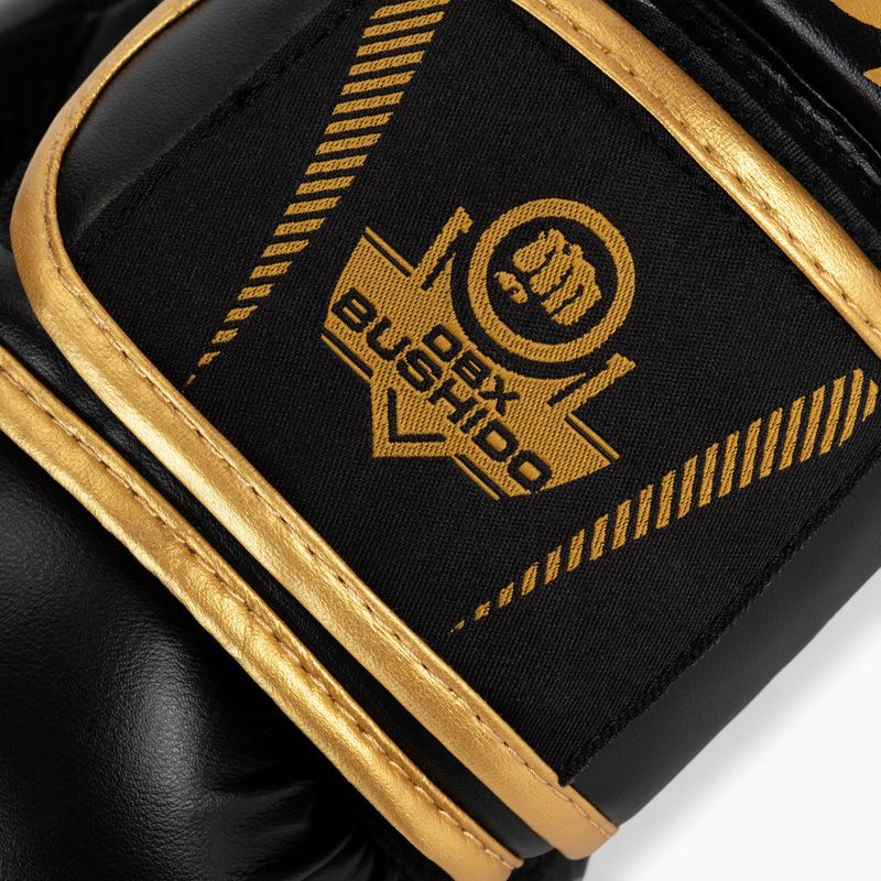 Bushido HAWK bokszkesztyűk Active Clima fekete és arany B-2v17 5