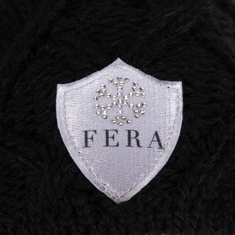 Női téli sapka Fera Swarovski Snowflake fekete 5.8.sn. 3