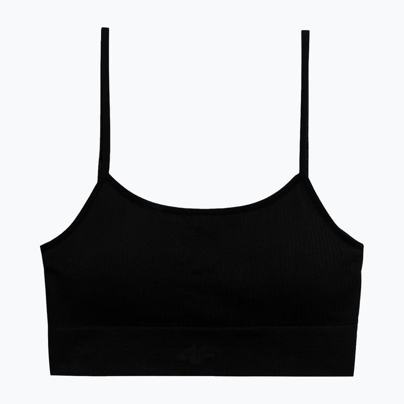 Női fitnesz melltartó 4F fekete 4FSS23USBAF031-20S 4