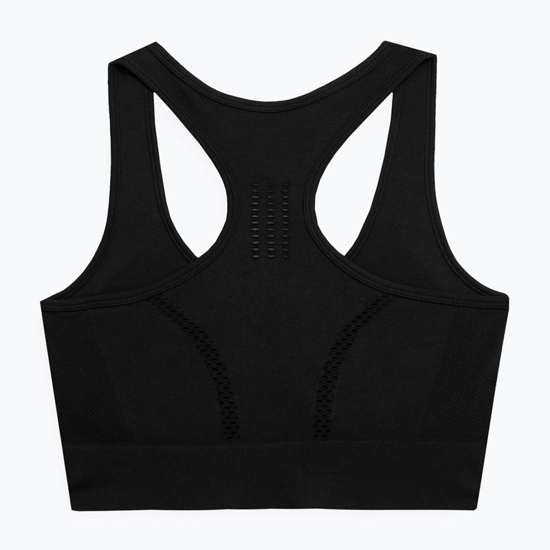 Női fitnesz melltartó 4F fekete 4FSS23USBAF037-20S 2
