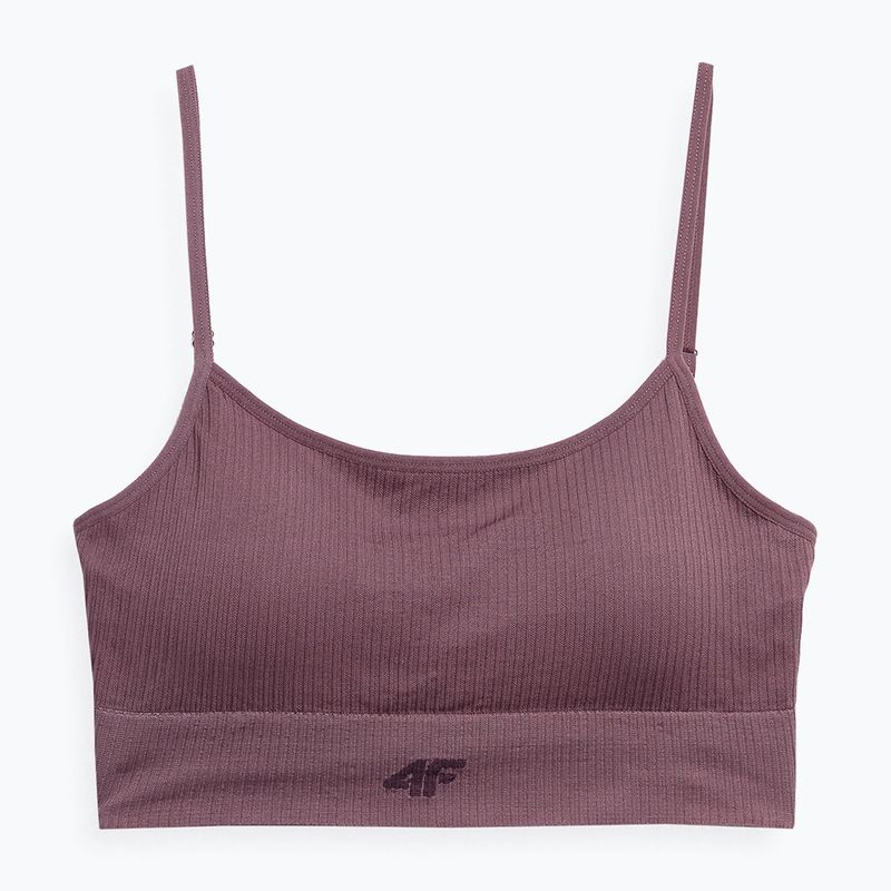 Női fitneszmelltartó 4F bordó 4FSS23USBAF031-60S