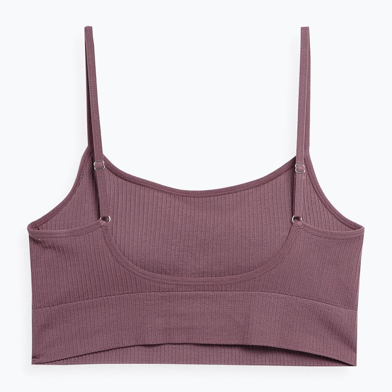 Női fitneszmelltartó 4F bordó 4FSS23USBAF031-60S 2
