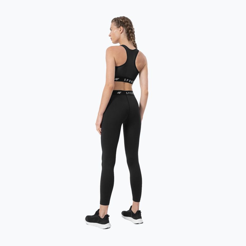 Női leggings 4F fekete 4FSS23TFTIF077-20S 3
