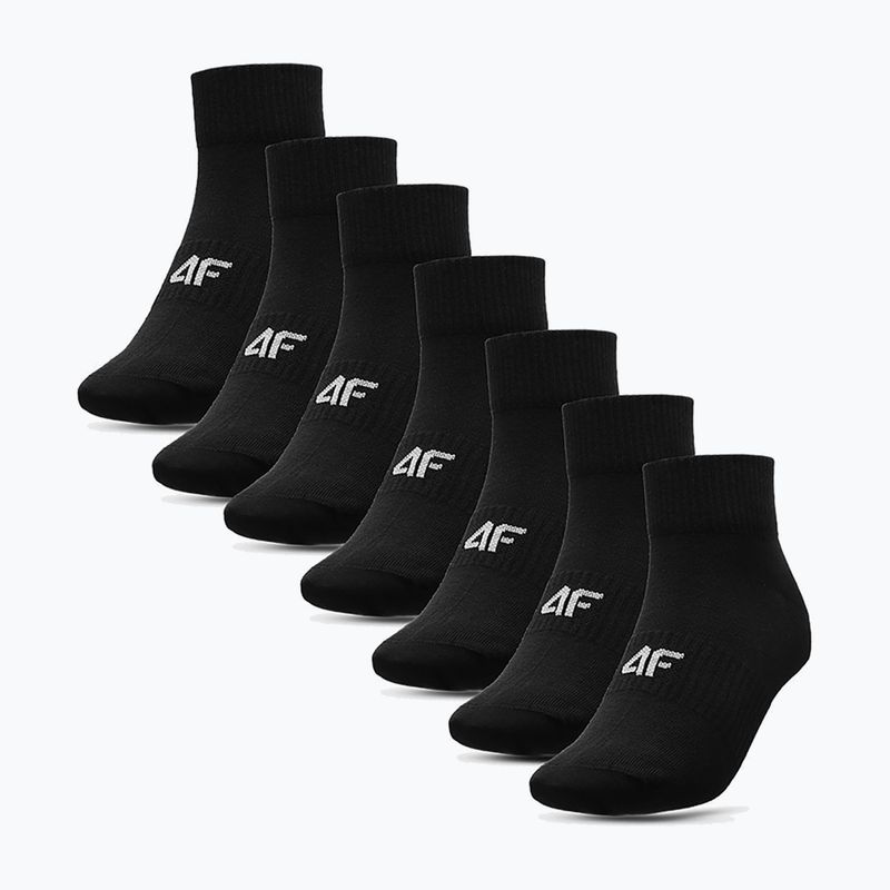 Férfi zokni 4F M223 7-es csomag mély fekete