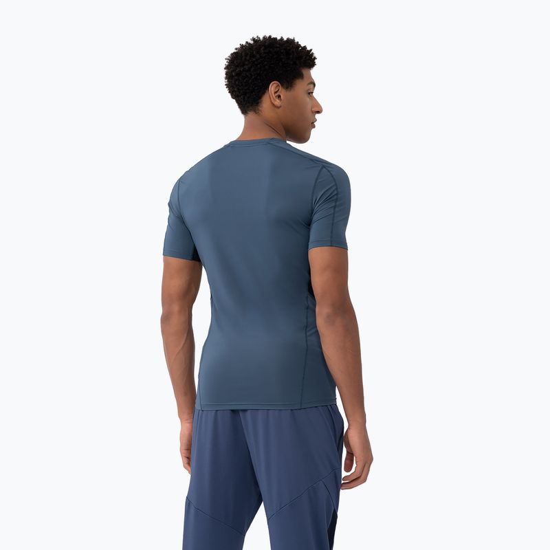 Férfi edzőpóló 4F M451 denim 2