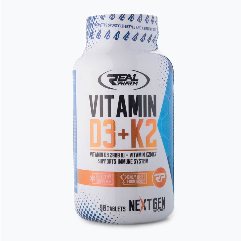 Real Pharm D3 + K2 vitamin 90 tabletta 666749