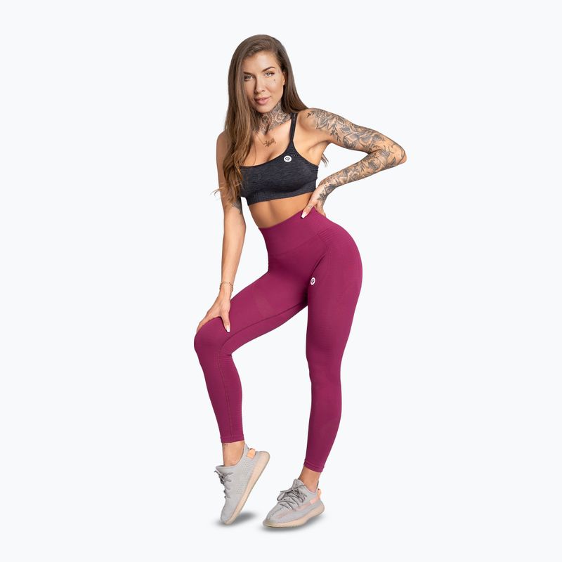 Női edzés leggings Gym Glamour Jelly Berry rózsaszínű 2