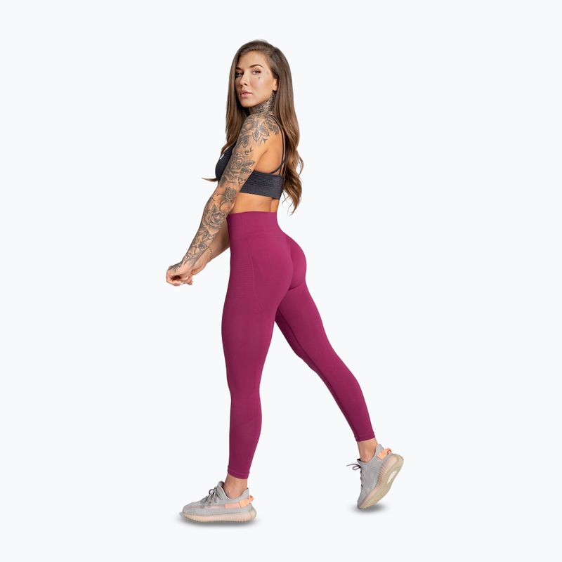 Női edzés leggings Gym Glamour Jelly Berry rózsaszínű 4