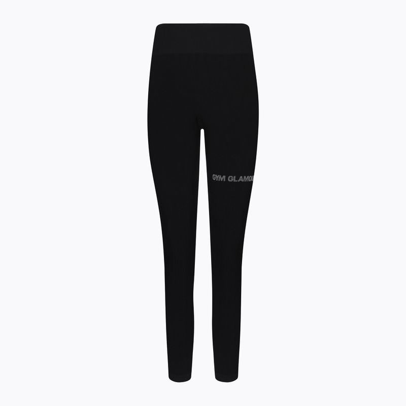 Női leggings Gym Glamour push up mélyfekete 311 5