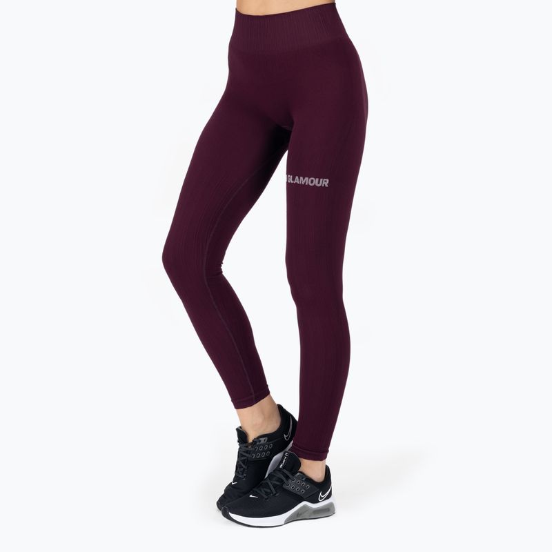 Női edző leggings GymGlamour push up lila 314