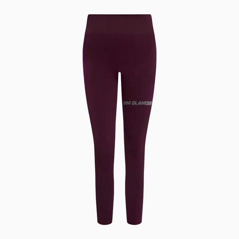 Női edző leggings GymGlamour push up lila 314 5