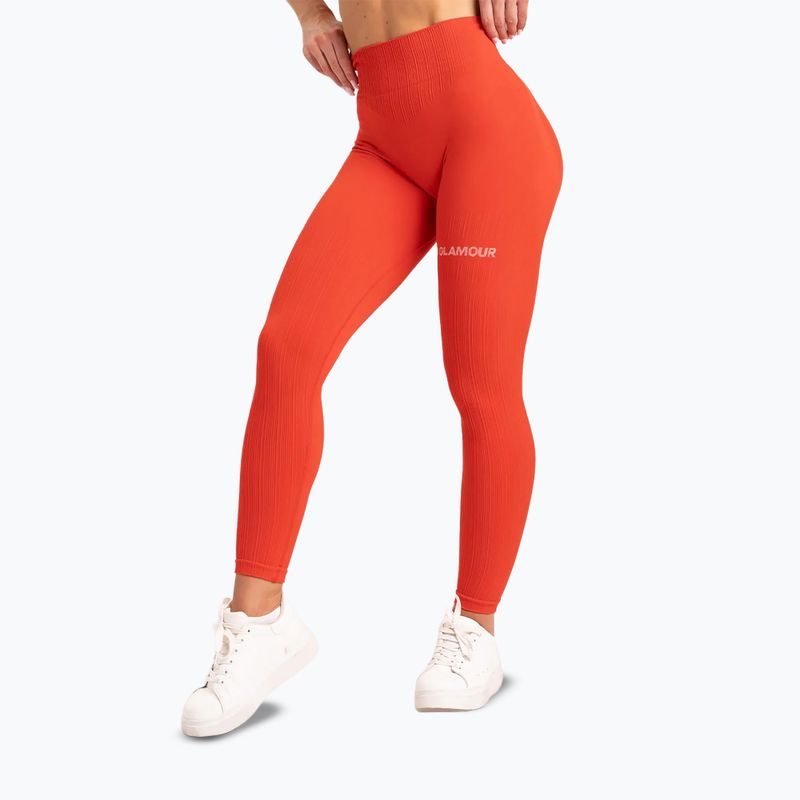 Női leggings Gym Glamour push up korall narancs 369 16