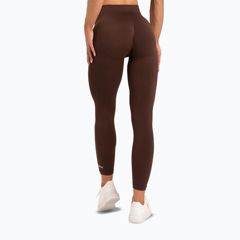 Női leggings Gym Glamour push up csokoládé barna 370 3