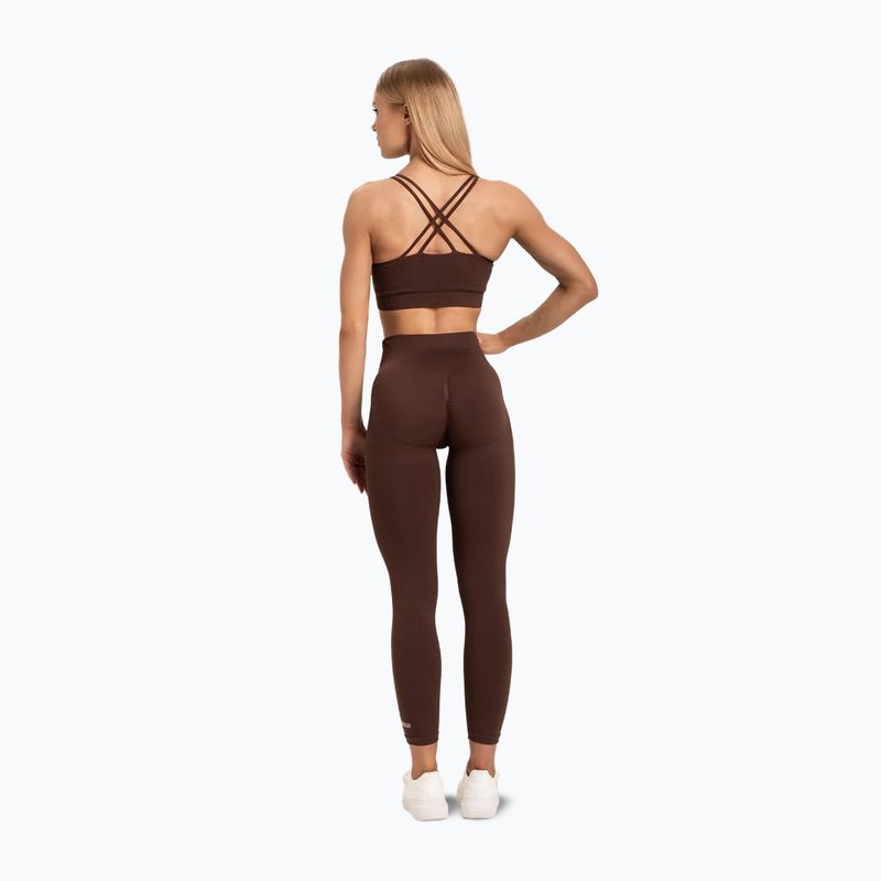 Női leggings Gym Glamour push up csokoládé barna 370 4