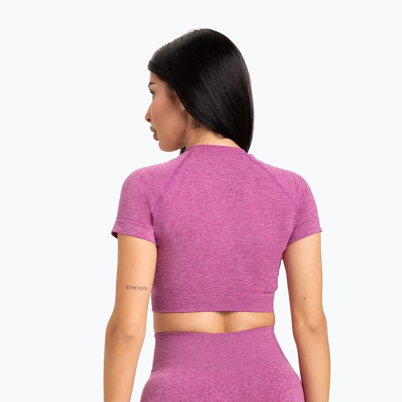 Női edzőpóló Gym Glamour Seamless Rashguard rózsaszín edzőpóló 2