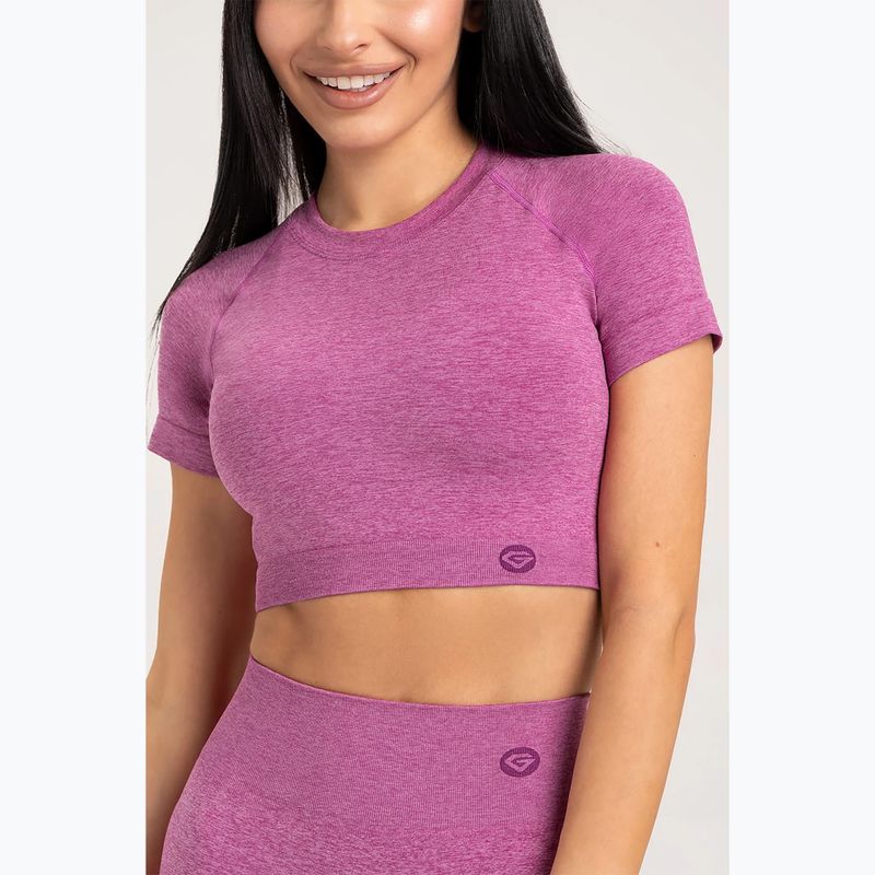 Női edzőpóló Gym Glamour Seamless Rashguard rózsaszín edzőpóló 3