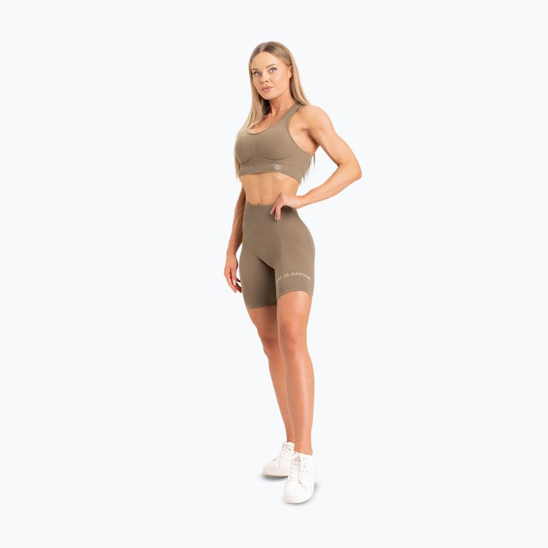 Női edzőnadrág Gym Glamour Bikery push up nude bézs 316 12