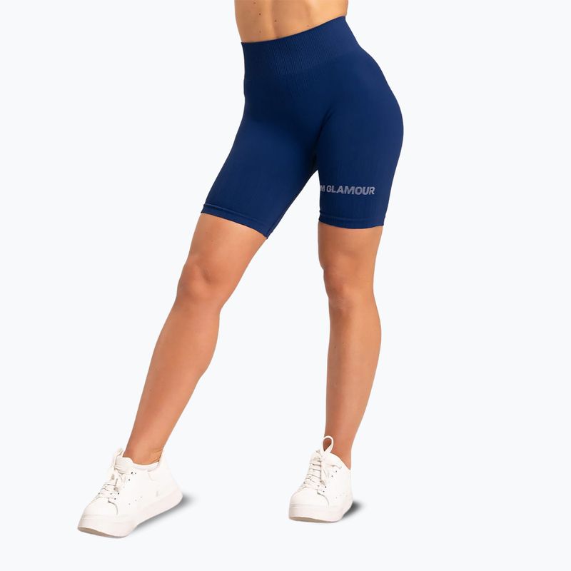 Női edzőnadrág Gym Glamour Bikery push up klasszikus kék 317 11