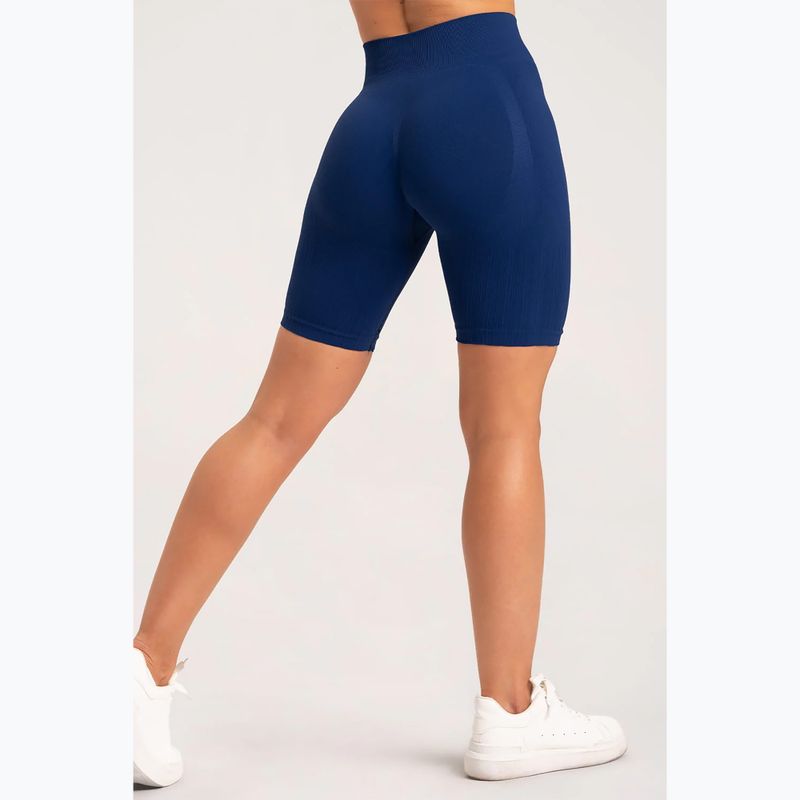Női edzőnadrág Gym Glamour Bikery push up klasszikus kék 317 13