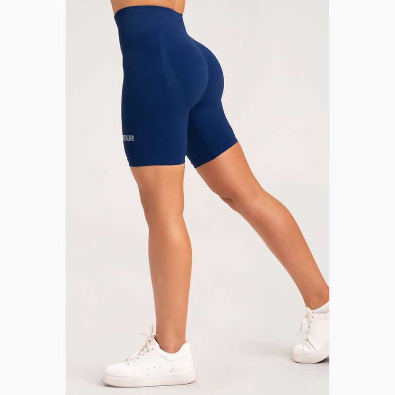 Női edzőnadrág Gym Glamour Bikery push up klasszikus kék 317 15