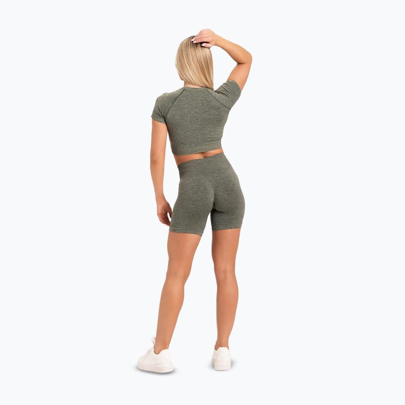 Női edzőnadrág Gym Glamour Seamless khaki színben 4
