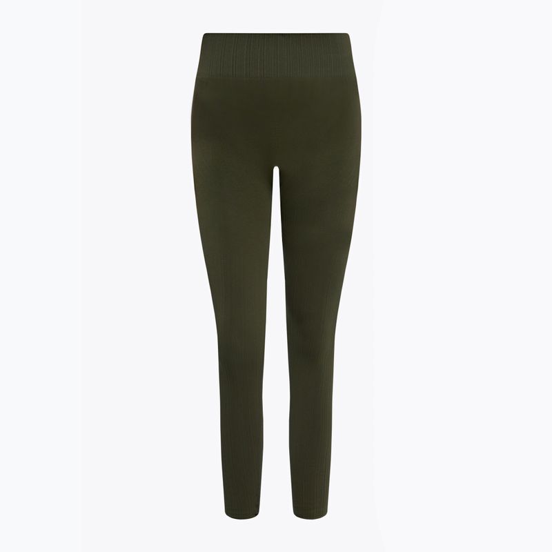 Női edzés leggings Gym Glamour Push Up Khaki 399 7