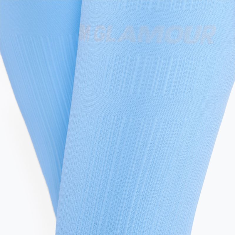Női edző leggings Gym Glamour Push Up Baby Blue 405 5