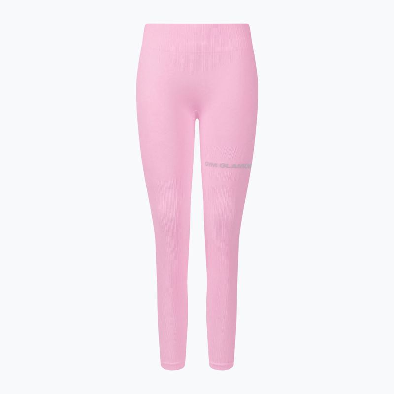 Női edzés leggings Gym Glamour Push Up Candy Pink 408 7