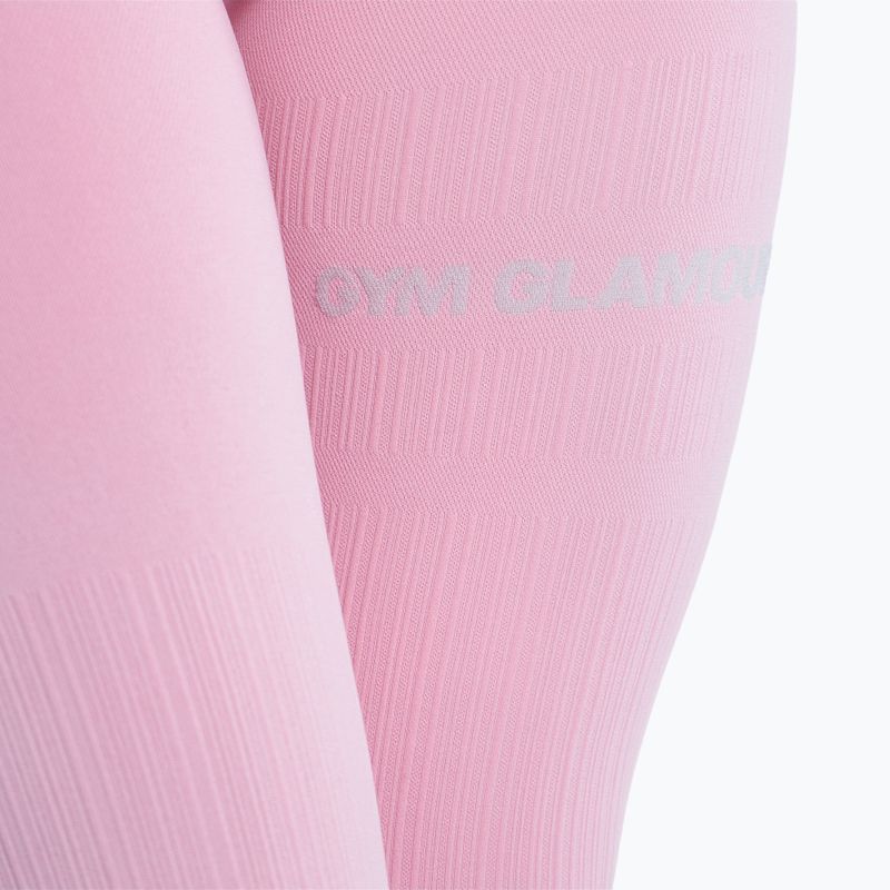 Női edzés leggings Gym Glamour Push Up Candy Pink 408 6