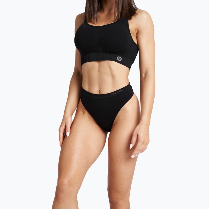 Női Gym Glamour Tanga fekete 412-4 5