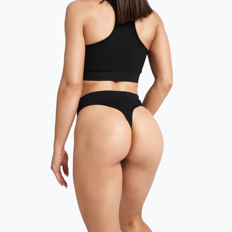 Női Gym Glamour Tanga fekete 412-4 6