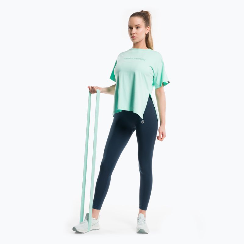 Női edző leggings Gym Glamour Flexible Dark Sea 431 2