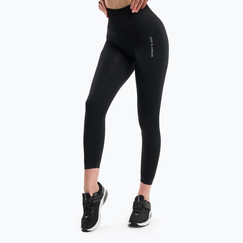 Női edző leggings Gym Glamour Compress Fekete 450