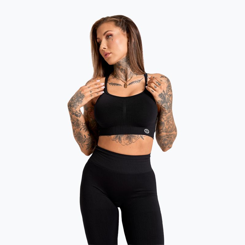 Női edző leggings Gym Glamour Push Up 2.0 fekete 5