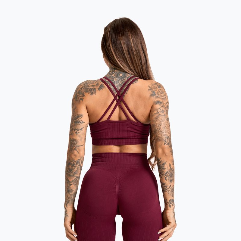 Női edző leggings Gym Glamour Push Up 2.0 merlot 6