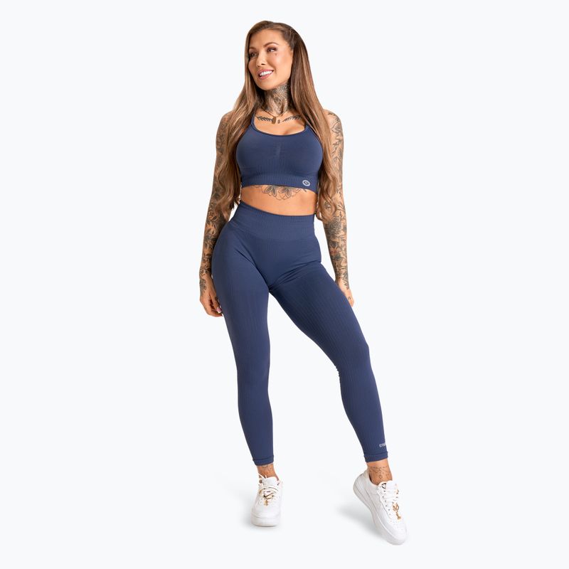 Női edző leggings Gym Glamour Push Up 2.0 denim 2