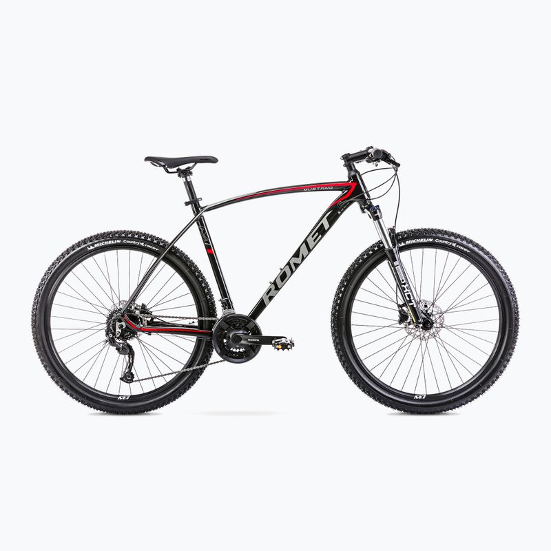 Romet Mustang M7.1 mountain bike fekete/piros 14