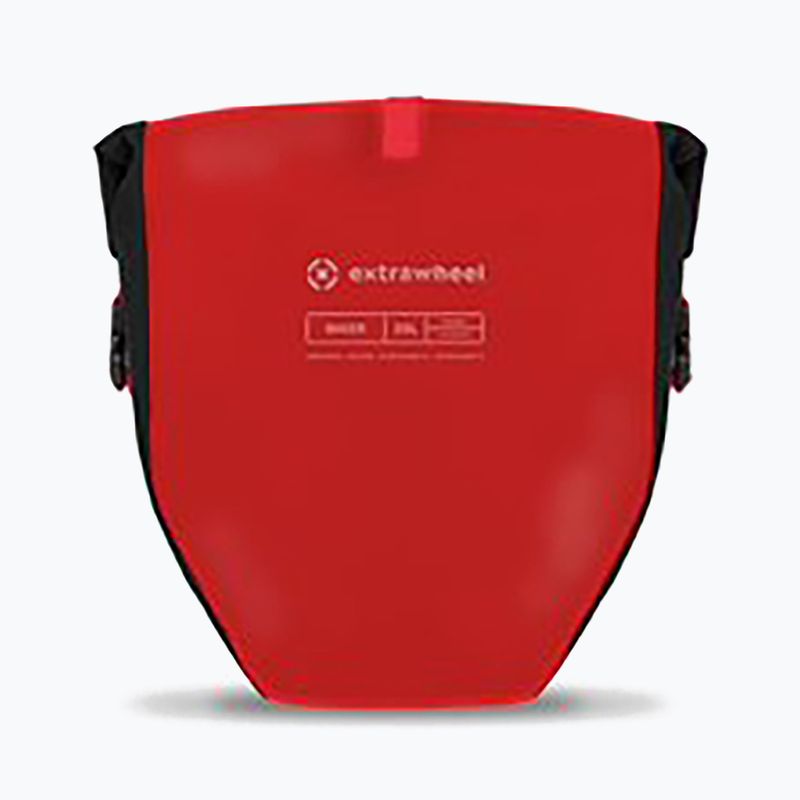 Extrawheel Biker 25L kerékpáros csomagtartó 2 db fekete/piros E0119 3