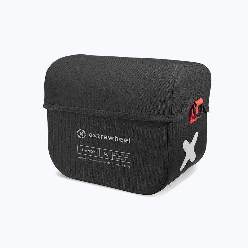 Extrawheel Handy Premium 5L kormányos kerékpártáska fekete E0144 2