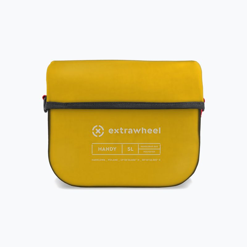 Extrawheel Handy 5L kormányos kerékpártáska fekete/sárga E0159 2