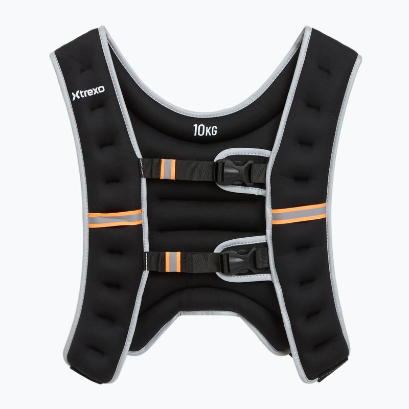 XTREXO súlyozott edzőmellény fekete WV-10