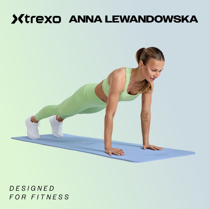 XTREXO jógaszőnyeg TPE parafa 6 mm fekete YM-C01C 2
