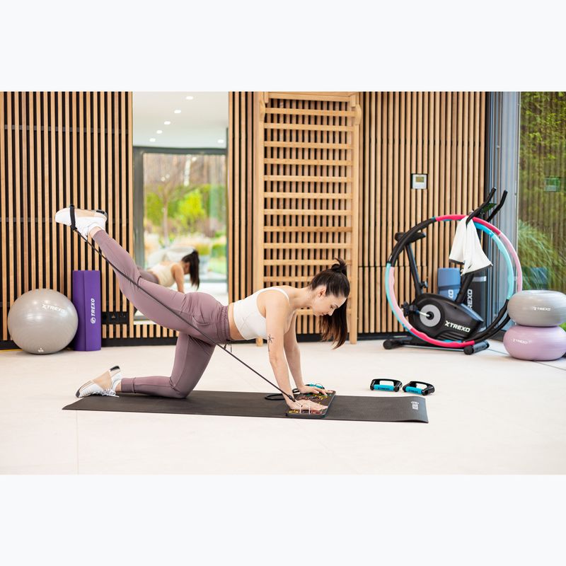 XTREXO PVC 6 mm-es jógamatrac fekete YM-P01C 4