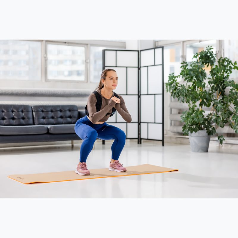 XTREXO jógamatrac TPE parafa 6 mm narancssárga YM-C01P 6