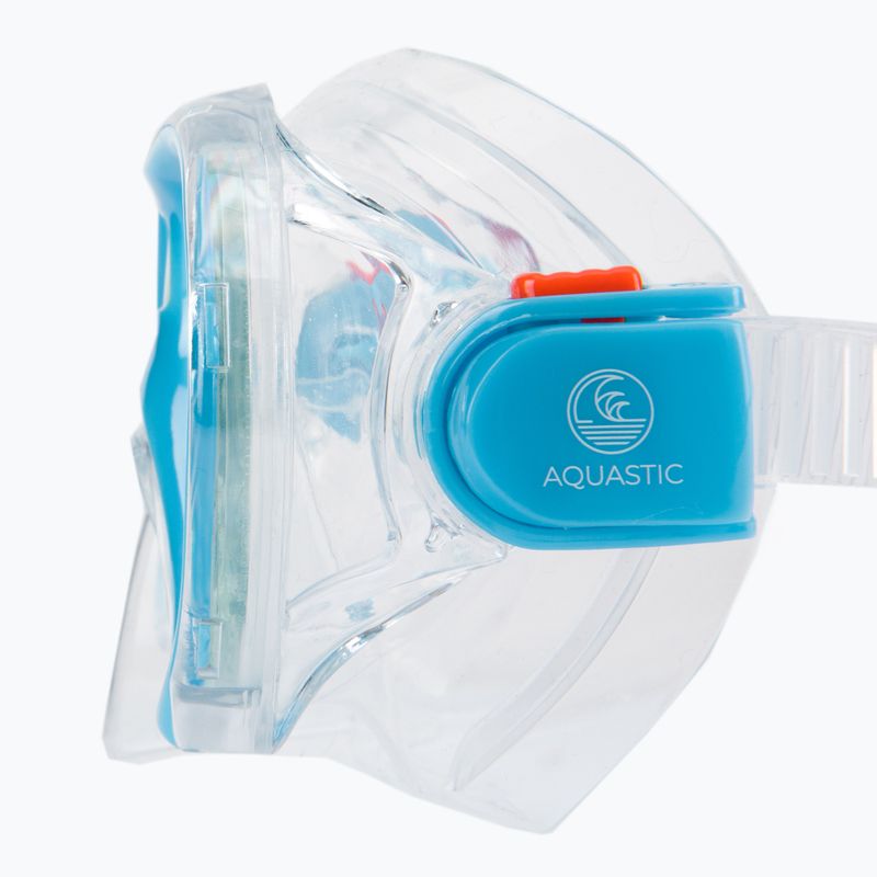 AQUASTIC kék gyerek snorkeling szett Maszk + Pipa MSK-01N 7