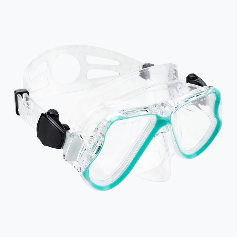 AQUASTIC kék snorkeling szett Maszk + Uszony + Pipa MSFA-01SN 9