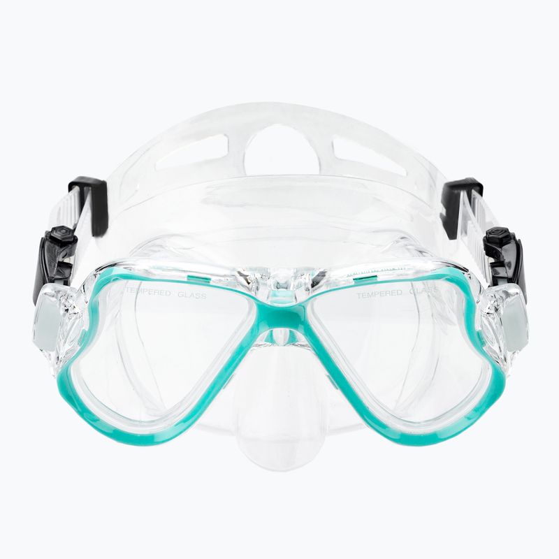 AQUASTIC kék snorkeling szett Maszk + Uszony + Pipa MSFA-01SN 10