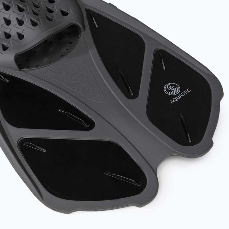 AQUASTIC fekete snorkeling szett Maszk + Uszony + Pipa MSFA-01SC 6