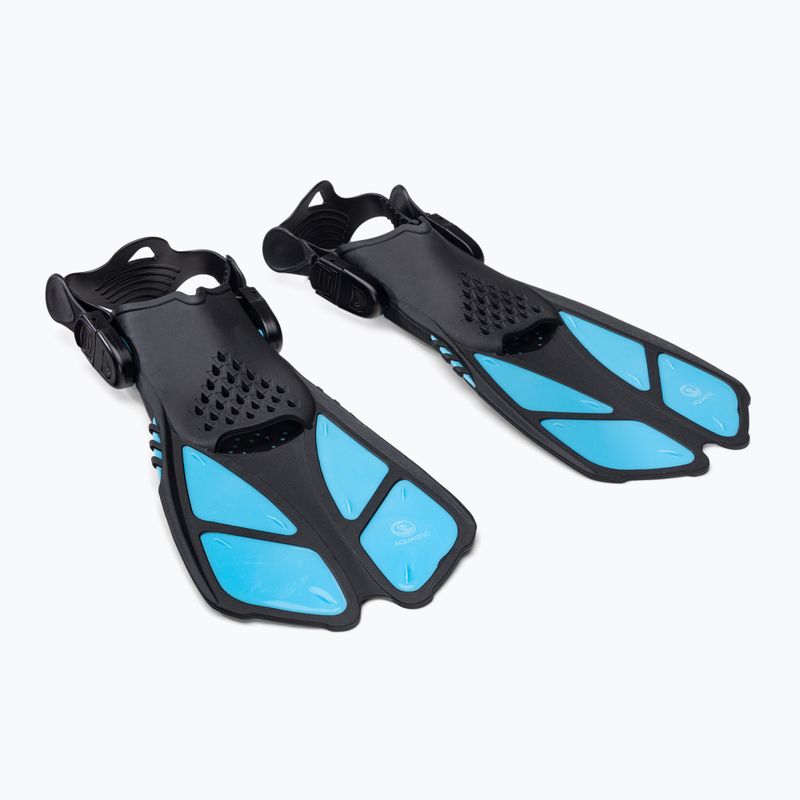 AQUASTIC kék gyerek snorkeling szett Maszk + Uszony + Pipa MSFK-01SN 2