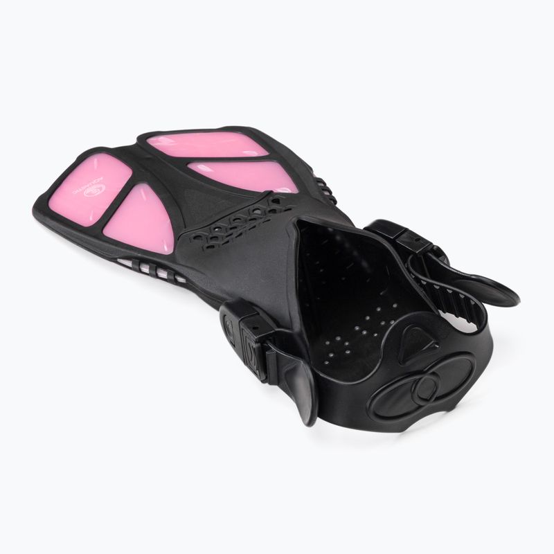 AQUASTIC rózsaszín gyerek snorkeling szett Maszk + Uszony + Pipa MSFK-01SR 5